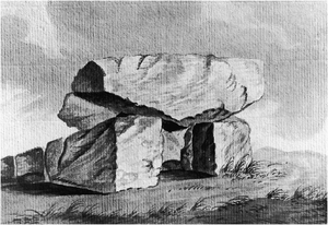 Cromlech on the lands of Kilcluny, Co. Donegal by Rev. Joseph Turner 1799
