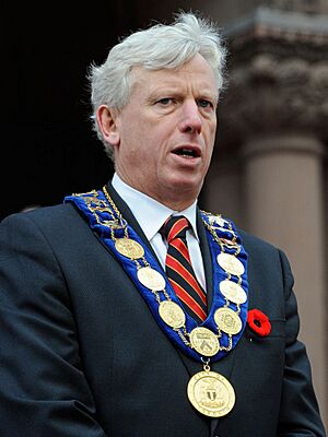 David Miller, Remembrance Day 2009 Toronto (S2311 fl2662 it0057) (cropped 3-4)