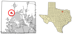 Location of Krum in Denton County, Texas