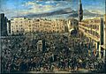Domenico Gargiulo - Piazza del Mercato during the Revolt of Masaniello