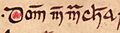 Domnall mac Murchada (Bodleian Library MS Rawlinson B 489, folio 43v)