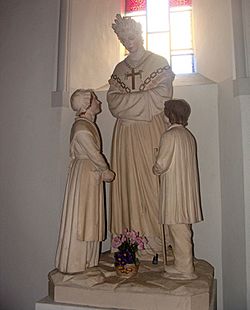 Eglise de Corps - statue N.D. de la Salette
