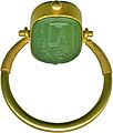 Egyptian - Finger Ring with a Representation of Ptah - Walters 42387 - Side A