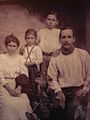 Familia campesina. Costa Rica. 1900