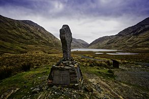 Famine Memorial, Doo Lough, County Mayo. Ireland
