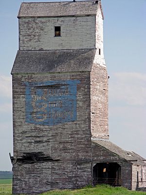 The former United Grain Growerselevator along the CP rail line