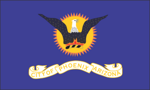 Flag of Phoenix, Arizona (1921-1990)