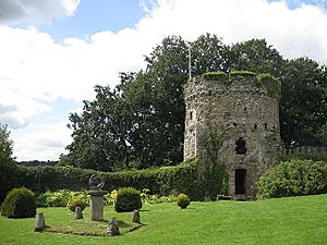 Garrison Tower and sundial, Usk Castle - geograph.org.uk - 1425960
