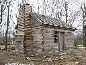 George Boxley Cabin, southern and western sides