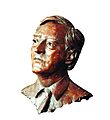 Godfrey James Macdonald 8th Baron Macdonald bronze bust by sculptor Laurence Broderick
