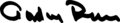 Gordon Brown signature