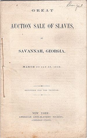 Great Auction Sale pamphlet 1859