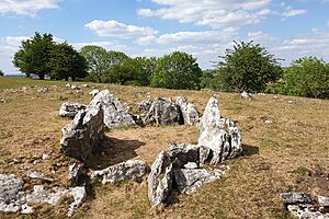 Green Low Chambered Tomb near Grangemill, Derbyshire