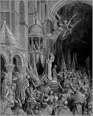 Gustave dore crusades dandolo preaching the crusade