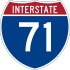 Interstate 71 marker