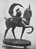 Jacques Lipchitz, 1914, Acrobat on Horseback (Acrobate à cheval)
