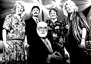 James Randi and guests appearing on ITV series "James Randi, Psychic Investigator"