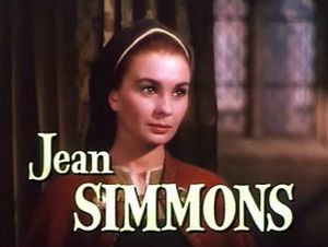 Jean Simmons in Young Bess trailer