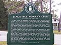 Lemon Bay Woman's Club sign back