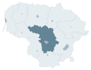 Location of Kaunas County