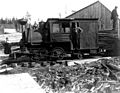 Locomotive of the Yakutat and Southern Rwy Co, Yakutat, Alaska Sept 1, 1907 (COBB 280)