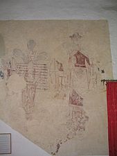 photograph of wall painting depicting Edmund 