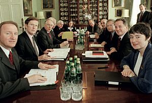Meeting of the Dewar cabinet 1999