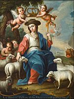 Miguel Cabrera - The Divine Shepherdess (La divina pastora) - Google Art Project