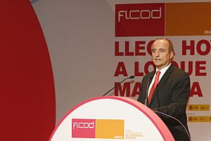 Miguel Sebastián, Ministro de Industria, Turismo y Comercio, en el Acto de Inauguración de FICOD 2010 02