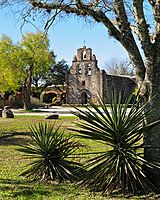 Mission Espada, distant exterior