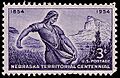 Nebraska territory 1954 U.S. stamp.1