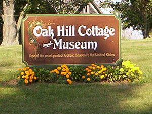 Oak Hill Cottage welcome sign