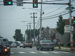 Bustleton Avenue at the intersection with Byberry Road in Somerton.