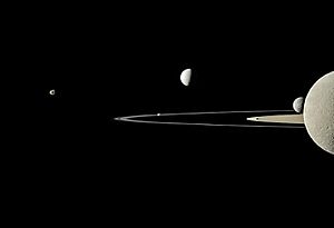 PIA12797-Saturn&FiveMoons-20110729-FullColor-20180730