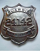 Badge of the Puerto Rico Police Bureau