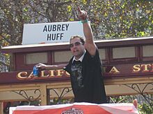 Pat Burrell at Giants 2010 World Series victory parade 2