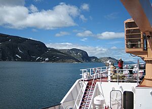 Paul Island from onboard the Northern Ranger
