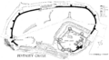 Pevensey Castle plan