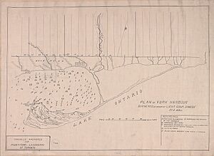 Plan of York harbour surveyed by order of Lieut. Govr. Simcoe by A. Aitken