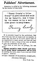 Publisher's Statement Fanny Crosby's Life-Story edited