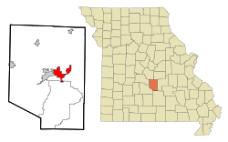 Location of St. Robert, Missouri