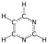 Pyrimidine 2D aromatic full.svg