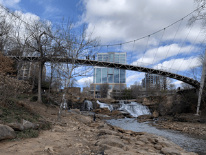 Reedy River Falls and Liberty Bridge