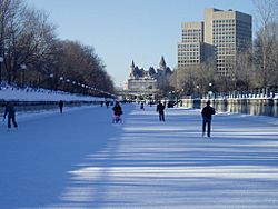 Rideau Canal in winter