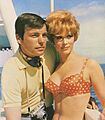 Robert Wagner and Jill St. John on boat