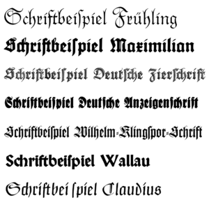 Rudolf Koch gebrochene Schriften