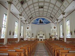 Sainte Anne Church interior (Mackinac Island, MI)