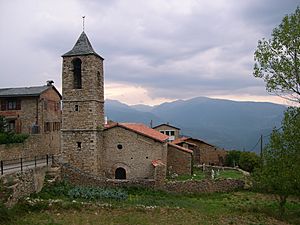 Church and cemetery, Estana