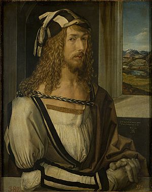 Selbstporträt, by Albrecht Dürer, from Prado in Google Earth
