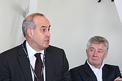 Shadow Policing Minister David Hanson MP (left) and Tony Lloyd, PCC for Greater Manchester